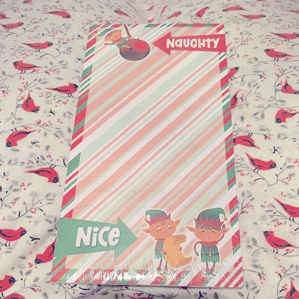Note Pad Naughty or Nice List Shopping List Magnetic  NEW